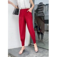 Loose Red Radish trousers Elastic Waist Pants Summer