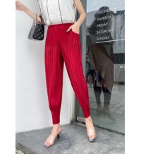 Loose Red Radish trousers Elastic Waist Pants Summer