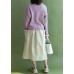 Vintage ruffles collar knitwear plus size pink long sleeve knitted cardigans