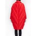 Classy Red Peter Pan Collar Button Duck Down Jacket Winter