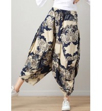 Chic Pockets Wide Leg Cotton Linen Pants Summer